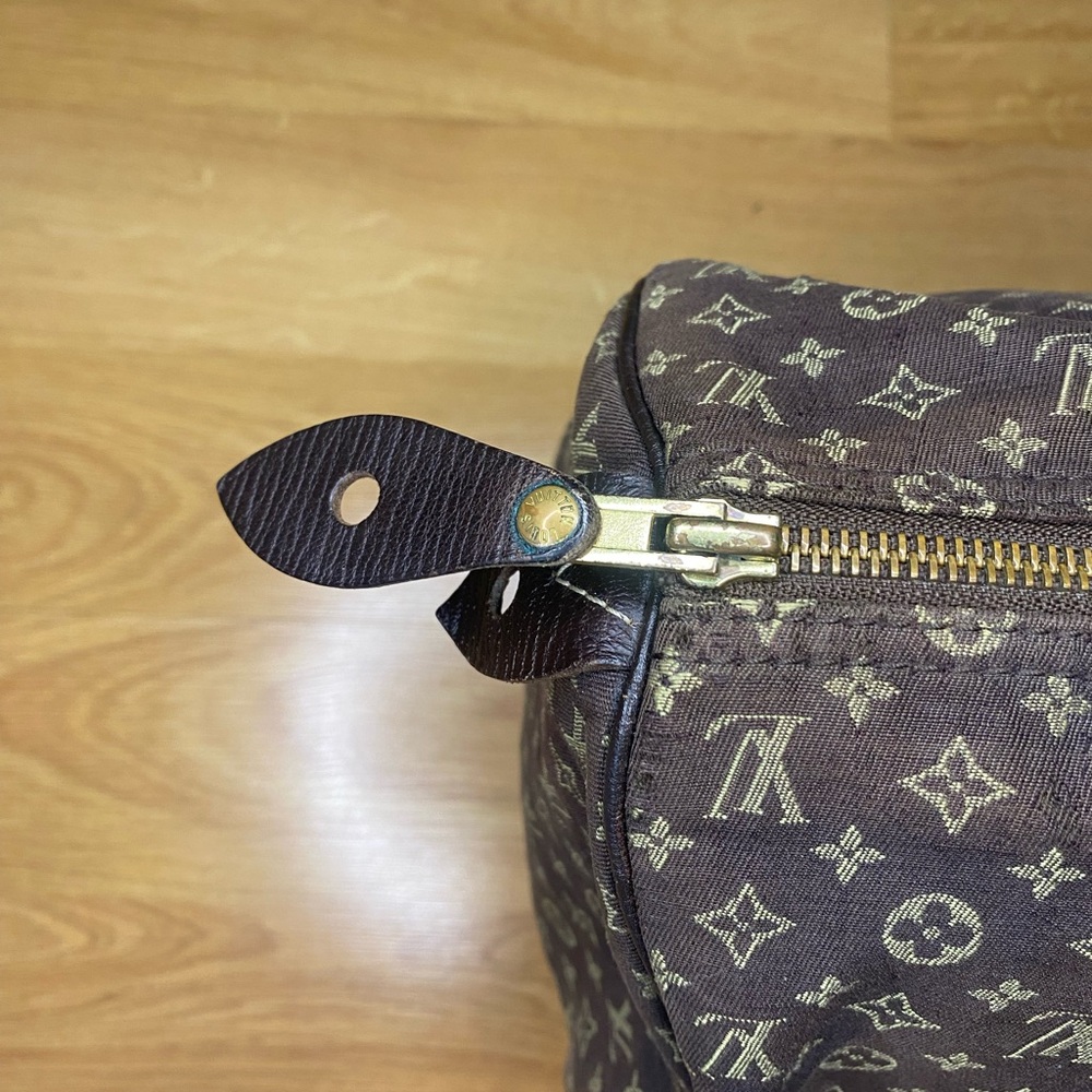 🍂LOUIS VUITTON Brown Monogram Mini Lin Speedy 30 Handbag🍂 - Picture 8 of 14